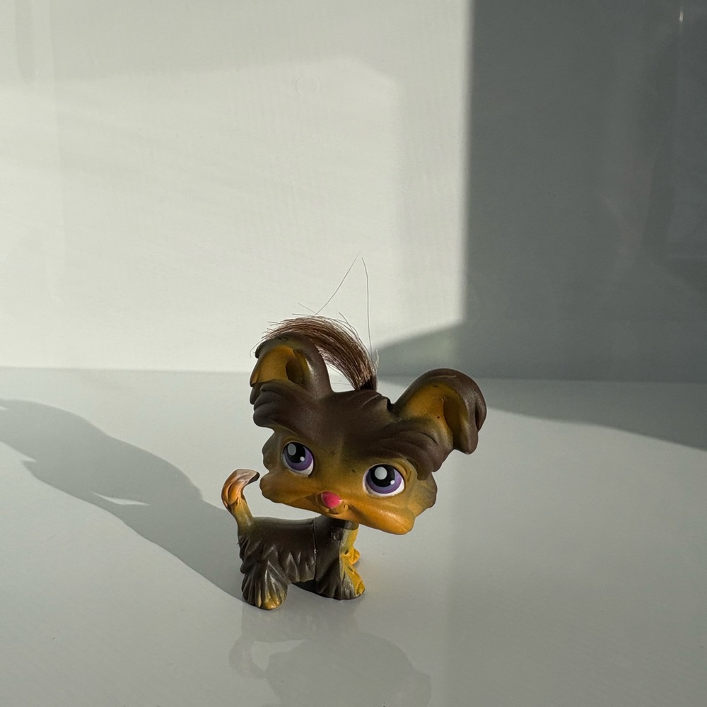 RARE Littlest Pet Shop Brown Dog Shi Tzu #398